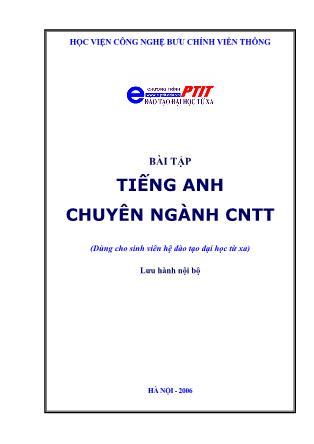 Bài tập tiếng Anh chuyên ngành Công nghệ thông tin