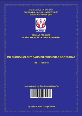 Báo cáo Mô phỏng hồi quy bằng phương pháp bootstrap (Phần 1)