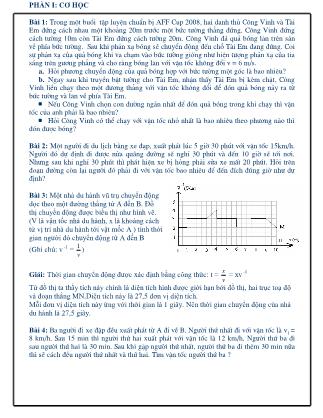 Bồi dưỡng học sinh giỏi Vật lý 10