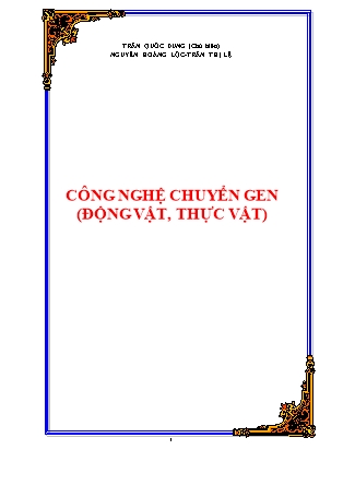Công nghệ chuyển gen (Động vật, thực vật)