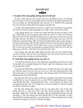 Công nghệ sản xuất đường