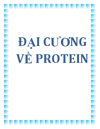 Đại cương về protein