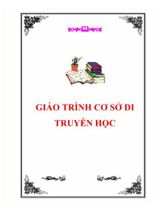 Giáo trình Cơ sở di truyền học