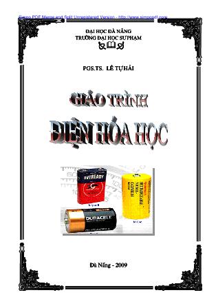 Giáo trình Điện hóa học - Lê Tự Hải