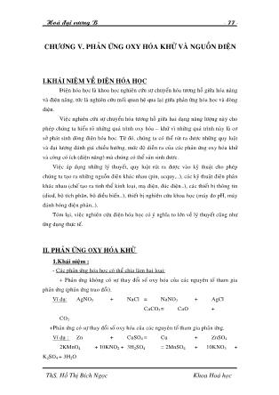 Giáo trình Hoá đại cương B - Hồ Thị Bích Ngọc (Phần 5)