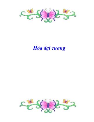 Giáo trình Hóa đại cương - Chương 1: Cấu tạo nguyên tử - Võ Hồng Thái