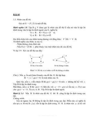 Giáo trình Lý thuyết đồ thị 1 (Bài 5)