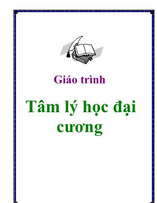 Giáo trình môn Tâm lý học đại cương