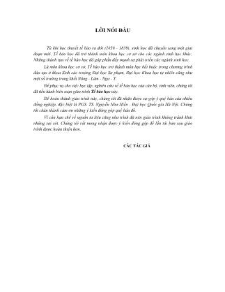 Giáo trình môn Tế bào học