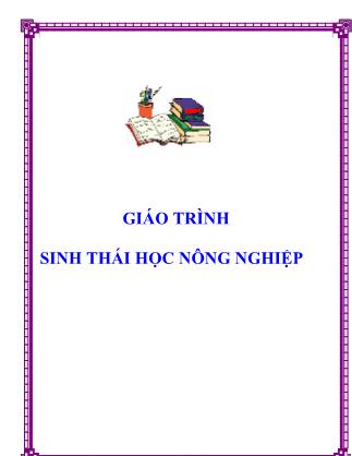 Giáo trình Sinh thái học nông nghiệp