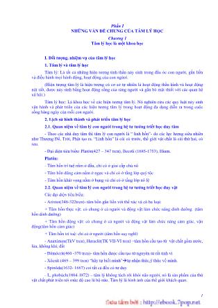 Giáo trình Tâm lý học đại cương