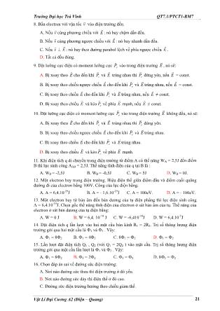 Giáo trình Vật lí đại cương A2 (Điện-Quang) - Phần 3