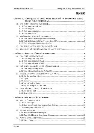 Hướng dẫn sử dụng Pro/Engineer 2000i