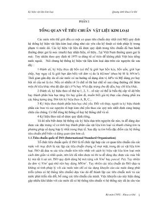 Ký hiệu vật liệu kim loại - Quang Anh