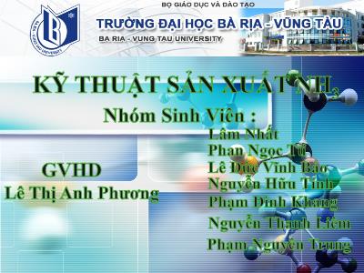 Kỹ thuật sản xuất Amôniăc