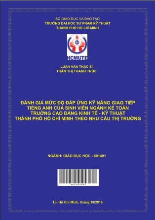 Luận văn Cải tiến phương pháp dạy học môn kỹ năng mềm cho sinh viên dân tộc Khmer Khoa Ngôn ngữ - Văn hóa - Nghệ thuật Khmer Nam Bộ tại trường Đại học Trà Vinh (Phần 1)