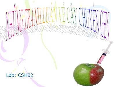 Những tranh luận về cây chuyển gen