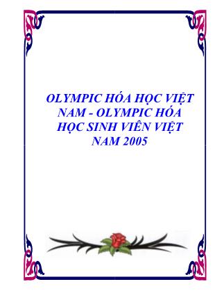 Olympic hóa học Việt Nam - Olympic hóa học sinh viên Việt Nam 2005