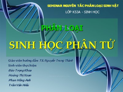Phân loại sinh học phân tử