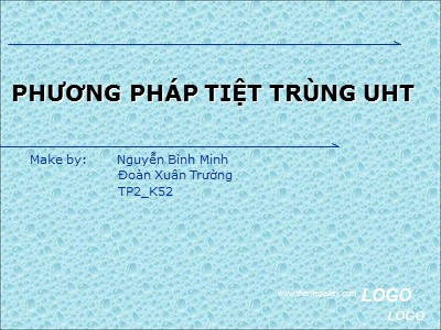 Phương pháp tiệt trùng UHT