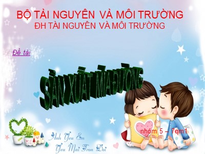 Sản xuất mía đường