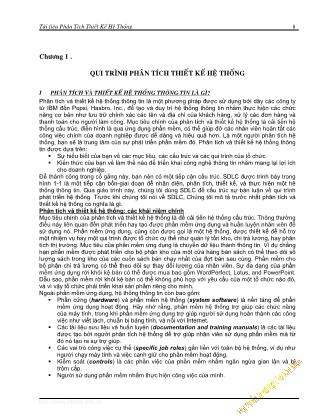 Tài liệu Phân tích thiết kế hệ thống