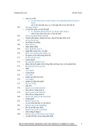 Thành ngữ tiếng Anh (Phần 1)