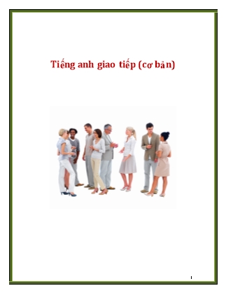 Tiếng Anh giao tiếp (Cơ bản)