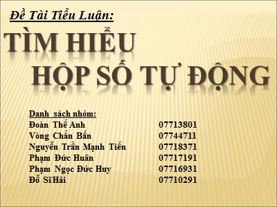 Tìm hiểu hộp số tự động
