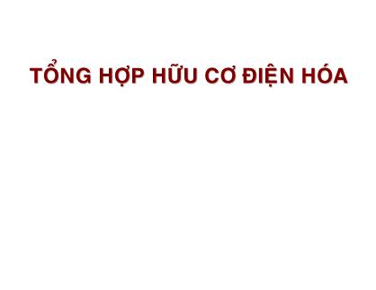 Tổng hợp hữu cơ điện hóa