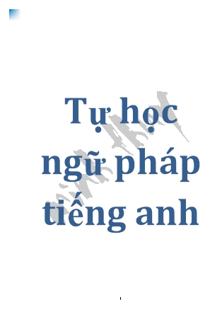 Tự học ngữ pháp tiếng Anh